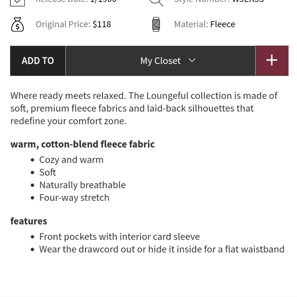 Lululemon Loungeful Straight Leg Pant Dewy Women's 14 - Picture 13 of 13